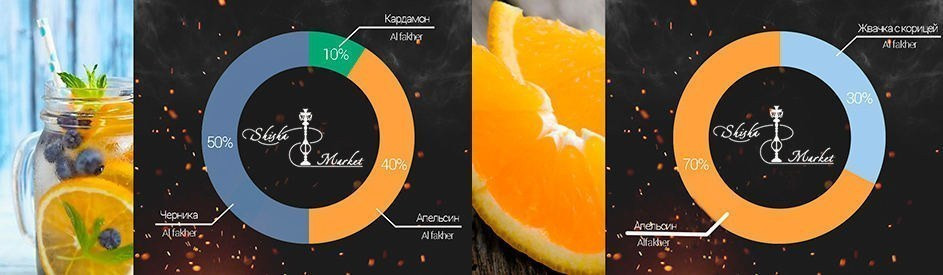 миксы для кальяна с апельсином и черникой